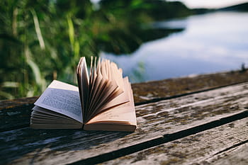 danau, buku bacaan, musim panas, buku, buku catatan terbuka, waktu, dermaga tua, malam, jam ajaib, dermaga kayu, papan kayu