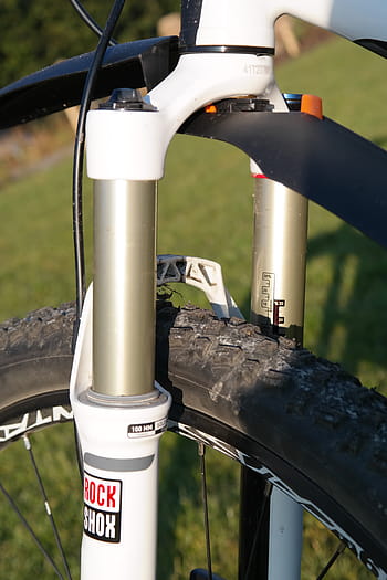 verende vork, Mountain bike, fiets, suspensie, wiel, schok absorbeerders, voorwiel, demping, technologie, geheel, spatbord