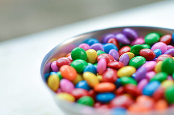 caramelle a colori assortiti, grigio, ciotola, multicolore, caramelle, mandms, cioccolato, caramella, colori, cibo, cibo dolce