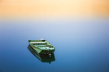 green, jon boat, body, water, boot, silent, go boating, rest, recovery, zen, outdoors