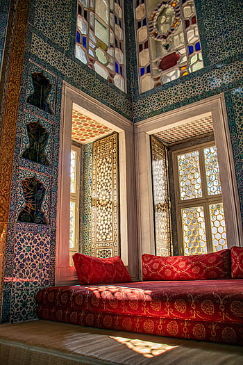 topkapi, Istanbul, pa, krocan, palác, hrad, historicky, sultán, vzor, keramický, dlaždice