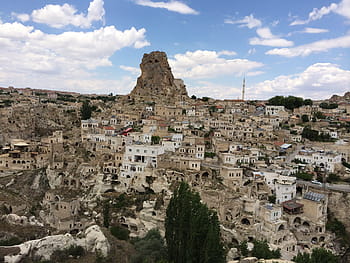 ortahisar, cappadocia, γαλοπούλα, cappadocia, Τουρκία, η παλιά πόλη, αρχιτεκτονική, παλιά καταστροφή, αρχιτεκτονική και κτίρια, αρχαίος, ταξιδιωτικές τοποθεσίες, πόλη