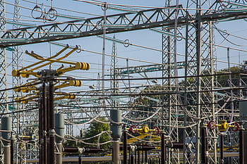 transmission tower, substation, electricity, current, high voltage, transformer, power generation, strommast, line, energy, power Line
