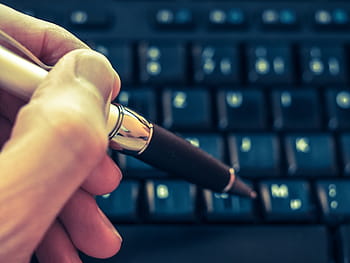 keyboard, input device, computer keyboard, macro, letters, pen, hand, leave, tap, close, input