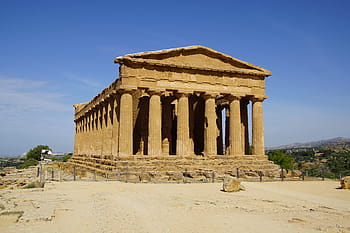 parthenon greece, Agrigento, Temple, Greek, Antiquity, greek, antiquity, sicily, ruin, artwork, architecture, facade