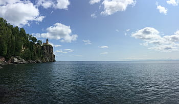 latarnia morska, split rock, nad jeziorem