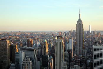 New York, città, grattacielo, stati Uniti, edifici, nyc, architettura, Manhattan, orizzonte, Empire State Building
