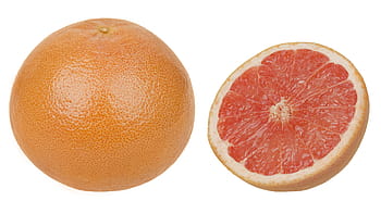 grapefruit, white, background, fruits, healthy, vitamins, eat, diet, whole, split, white background