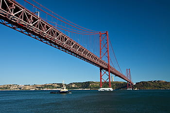 wide-angle shot, Wide-angle, shot, Lisbon, Portugal, architecture, bridge, bridge - Man Made Structure, famous Place, uSA, california