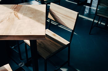 Holz, Tabelle, Stühle, Cafe, Restaurant
