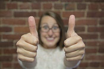 woman, white, top, okay, hand gestures, gesture, thumbs up, good, fingers, marketing