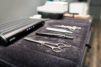 nůžky z nerezové oceli, kadeřník, stylista, salon, účes, holič, střih, kadeřnictví, nůžky, kosmetička, prádelník
