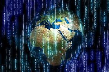 planet earth, binary, one, null, space, universe, planet, earth, globe, star, light