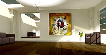 그림, 다루는 법, 벽, 실재, 빛샘, 전시회, 갱도, 거실, 아파트, 그래픽, 컴퓨터 그래픽