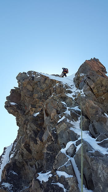 steigen, alpines Klettern, Bergsteiger, sichern, Felsklettern, Rock, Klippe, piz bernina, alpin, biancograt, Gipfel