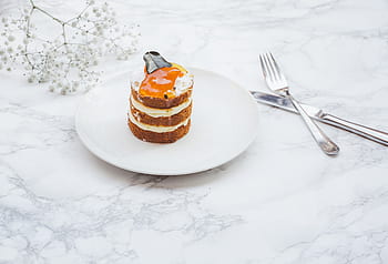 cake, voedsel, toetje, snoepgoed, bakkerij, vork, mes, restaurant, tafel