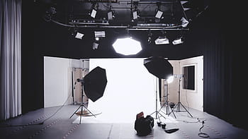 photo displays studio, front, softboxes, contemporary, flash, indoors, lights, mirror, photo shoot, photography, room