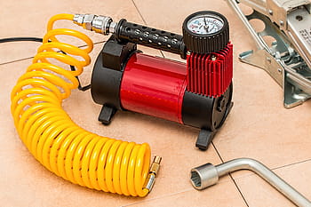 compressor, tire pump, tyre pump, pressure, inflate, tool, air, compression, hose, repair, tube