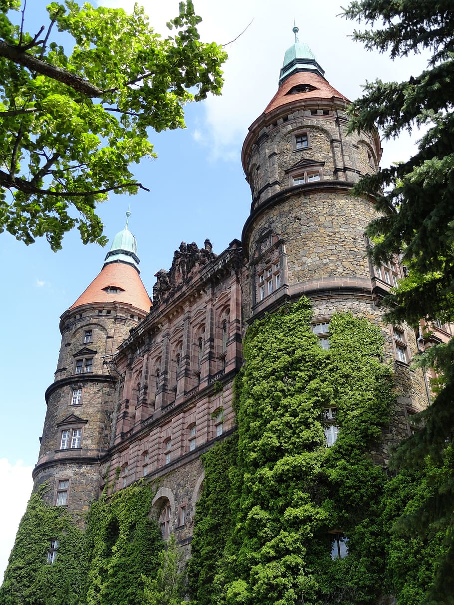 książ, hrad, památník, książ, hrad, architektura, slavné místo, věž, Dějiny, exteriér budovy, Evropa, pevnost