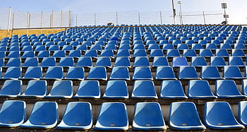 grandstand, sit, seats, sport, series, bucket seats, auditorium, empty, perspective, blue, car racing