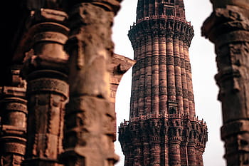 selective, focus photography, brown, tower, architecture, building, infrastructure, structure, pillar, history, old ruin