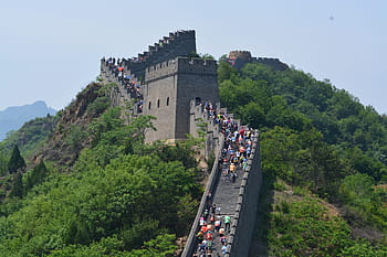 万里の長城、 中国、 壁、 中国語、 アジア、 旅行、 ランドマーク、 石、 古代、 山、 建築