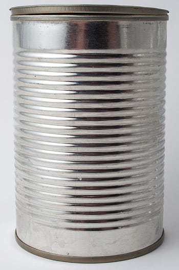 stainless steel can, Box, Tin Can, Tinplate, Metal, silver colored, aluminum, can, silver - metal, white background