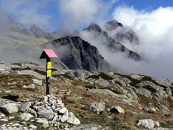 slovakia, vysoké tatry, fjellene, tatry, natur, skyer, stor kald dal, høye tatraer