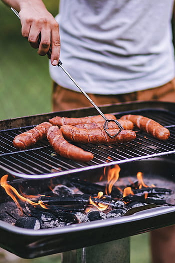 ソーセージ、 グリル、 豚肉、 夏、 屋外、 キルバサ、 バーベキュー、 肉、 バーベキューグリル、 料理、 食品