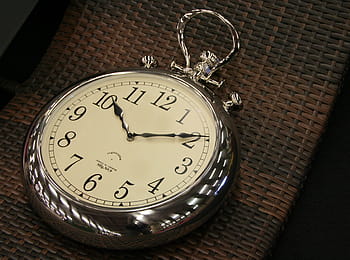 round silver-colored pocket, watch, time check, 10:10, clock, time of, time indicating, time, antique, clock face, watches