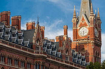 big ben, london, london, england, great britain, buildings, historical, landmark, midland hotel, st pancras, railroad stations, sky