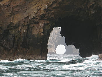 tělo, voda, odstín, Skalní formace, Kristus, ostrovy ballestas, paracas, pisco, Peru, ica region, národní rezervu