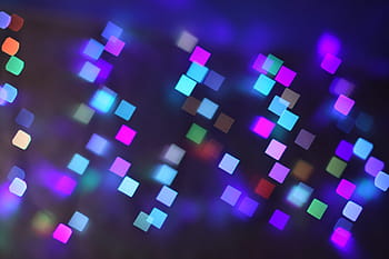 farve, led, lys, abstrakt, bokeh, belyst, ledede lys, blå, baggrunde, glødende, lys - naturligt fænomen