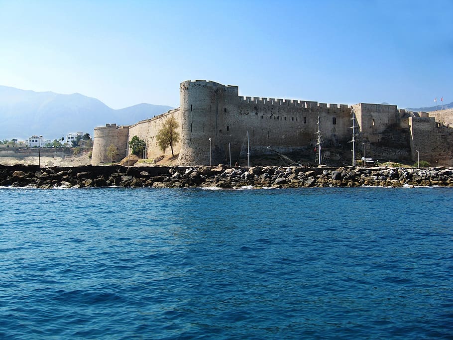 kyrenia, hrad, Kypr, cestovat, středomoří, pevnost, cestovní ruch, mezník, Dovolená, starověké, severní
