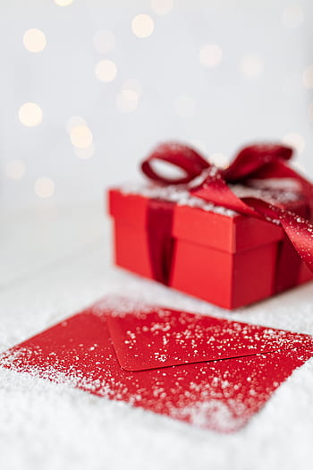 regalo de navidad, envoltura de regalos, caja de regalo, navidad, rojo, regalo, vacío, tarjeta