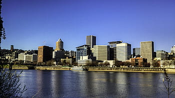 portland, oregon, skyline, portland, oregon, bilde, offentlig domene, forente stater, vann, usa, urban skyline, urbane scene
