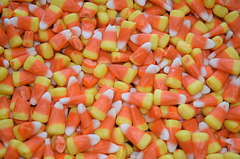 bunch, yellow-and-orange candy corns, candy corn, candy, halloween, treat, sweets, snack, candy-corn, food, halloween candy