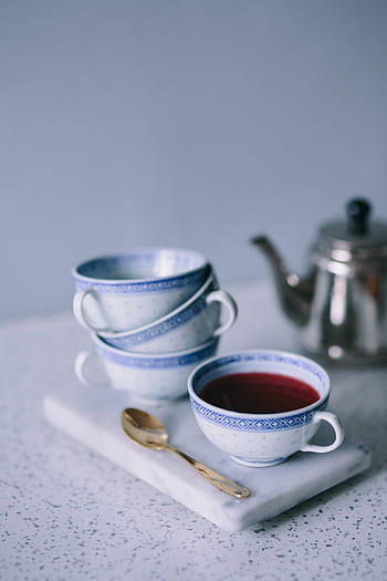 クリーム、 パフ、 コーヒー、 ティー、 クリームパフ、 お茶、 カップ、 ケーキ、 甘い、 クッキー、 ドリンク