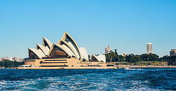 austrália, sydney, ópera, casa, arquitetura, natureza, água, árvores, edifícios, viagens, desejo por viajar