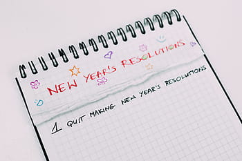 closeup, graphing paper, new, year, resolutions priont, notebook, paper, write, reminders, healthcare and medicine, finance