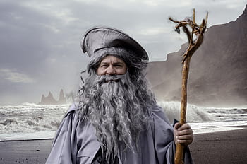 Gandalf, le Seigneur des Anneaux, cosplay, Festival, France, dragon de cidre, costume, fantaisie, sorcier, magicien, manteau