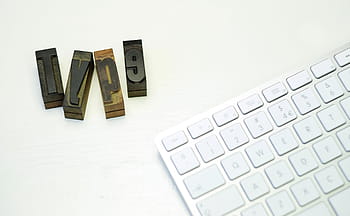 marron, en bois, cubes, clavier magique, blanc, clavier, type, des lettres, typographie, gadget, esthétique