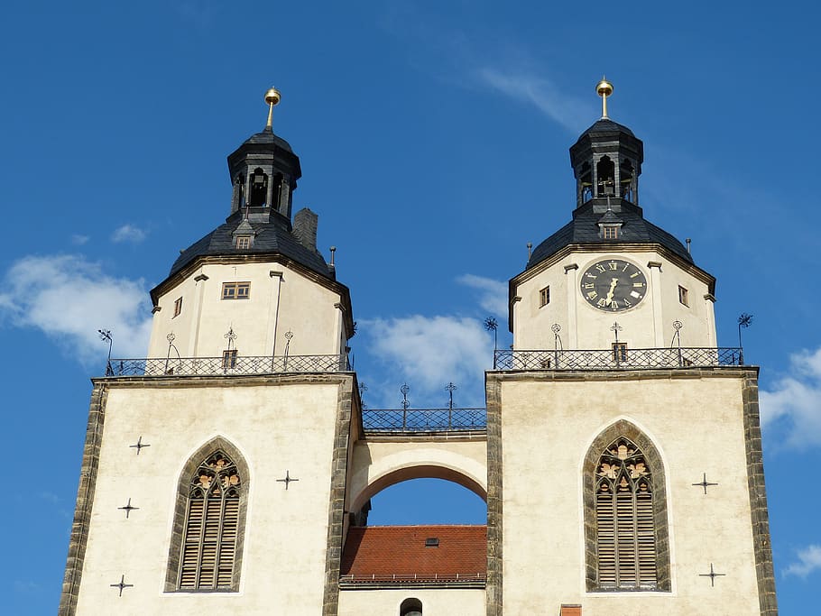 wittenberg, historic center, historically, lutherstadt, protestant, saxony-anhalt, market church, church, luther