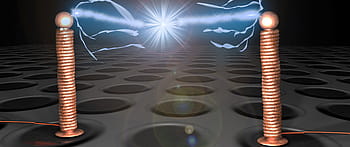 tesla coil, background, tesla transformer, high voltage, experiment, high frequency ac voltage, experimental physics, electricity, physics, nikola tesla, blautöne