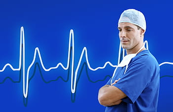 muž, nošení, modrý, košile, doktor, lékařský, Tepová frekvence, zdraví, medicína, péče, nemocnice
