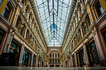 architektura, budova, infrastruktura, strop, interiér, design, nakupování, nákupní centrum, sochařství, podlaha