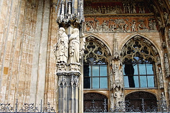 สถาปัตยกรรม, สไตล์โกธิค, พอร์ทัล, ตัวเลข, หน้าต่าง, ulm, วิหาร ulm, เว็บไซต์, นั่งร้าน, ความสูง, โบสถ์