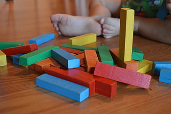 blue, green, yellow, bricks, blocks, child, toy, education, game, childhood, kid