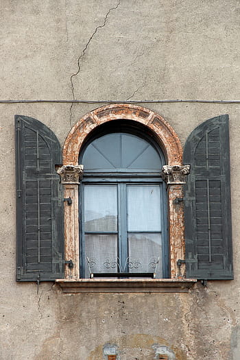 window, old, old window, facade, historically, weathered, wood, glass, break up, building, wooden windows