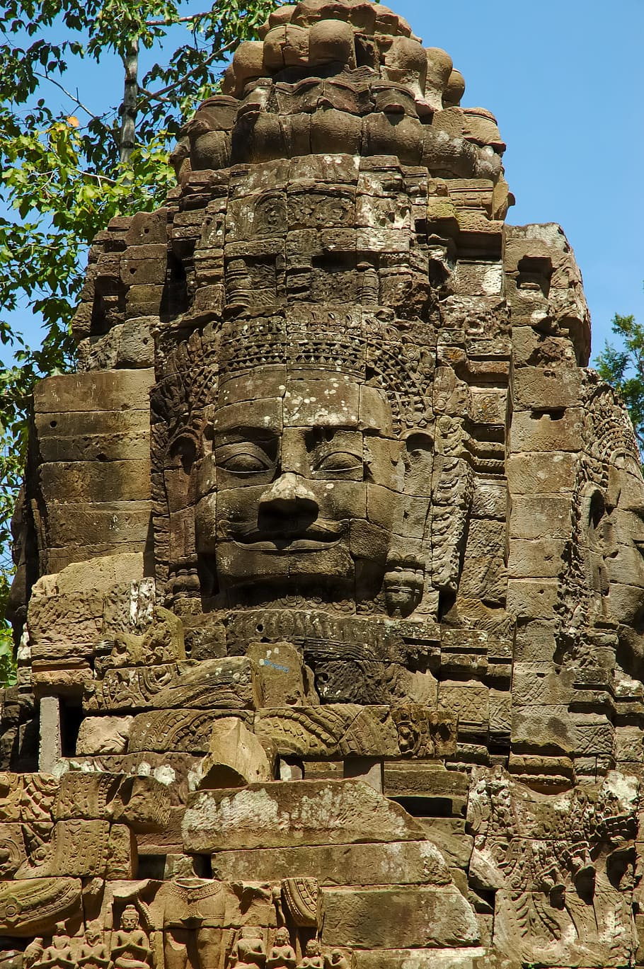 Asia, Kamboja, Akar, Kuil, Kuil - Bangunan, agama Budha, agama, kerohanian, arsitektur, buddha, budaya